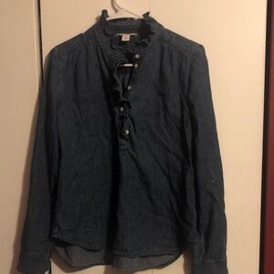Caslon Blue Denim Top